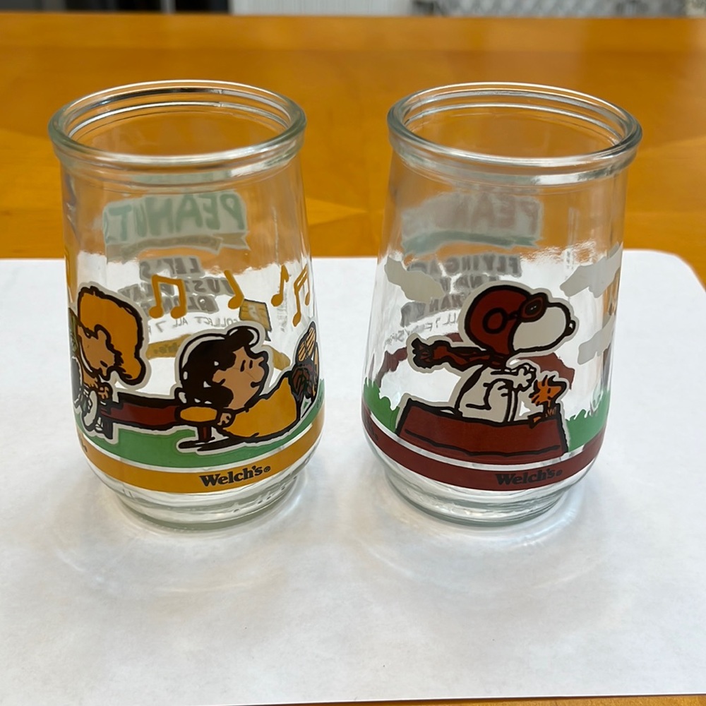 Welch’s Peanuts Comic Classics Glasses #5 and #7